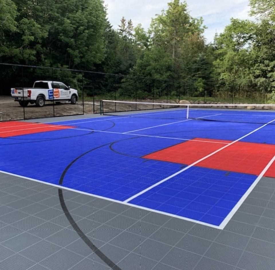 Baldosas de Plástico Ecológica - Outdoor Sport Court Tiles reseña y precio